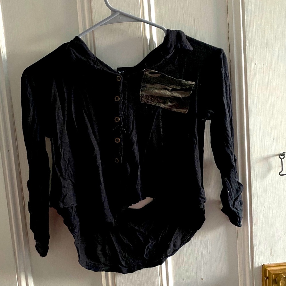 Army High-low Button up